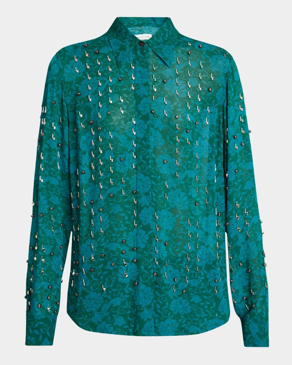 Chowy Embellished Button-Down Shirt